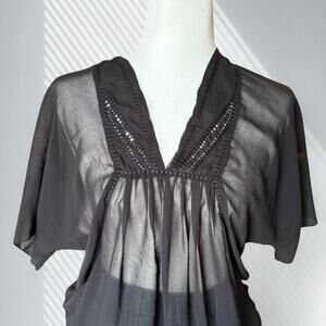 Whimsigoth black blouse